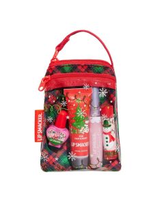 Lip Smacker Holiday Glam Bag Cosmetic Set - 4ct