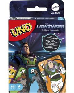 UNO Disney & Pixar Lightyear Card Game for Kids & Family, 2-10 Players, Ages 7 Years & Older"