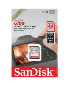 SanDisk 32gb Ultra PLUS SDHC UHS-I Memory Card - New In Unopened Package