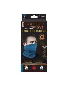 Copper Fit Unisex Adult Guardwell Face Cover and Neck Gaiter, Blue"