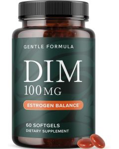 SMNutrition DIM Supplement 100 mg, 60 Ct | Balance for Women & Men | Diindolylmethane for Hormone Balance, Hormonal Acne, Menopause Support | with MCT Oil & Vitamin E"