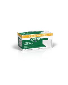 Curad Prep Pads swabs, 1"" x 1"", 2-ply Medium Pack of 1"