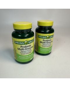 Spring Valley Probiotic Multi-Enzyme Digestive Formula Tablets, 200 Count"