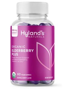 Organic Elderberry Plus Gummies, Natural Berry, 60 Vegan Gummies, Hyland's"