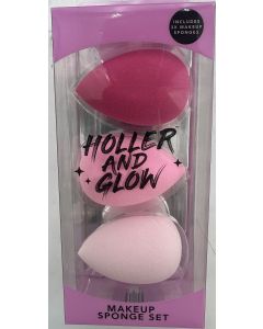 Holler and Glow Makeup Beauty Blender Sponge Set - 3ct