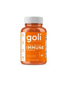 Goli Nutrition Immune Gummies, 60 Count, Blackberry Strawberry Lemonade Flavor"