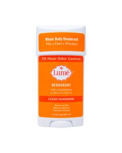 Lume Whole Body Women's Deodorant - Invisible Cream Stick - Aluminum Free - Clean Tangerine Scent - 2.2oz