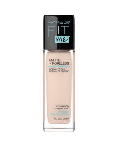 Maybelline Fit Me Matte + Poreless Liquid Foundation Makeup, Natural Ivory, 1 fl. oz."