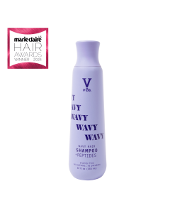 V&Co. Beauty Wavy Hair Nourishing Shampoo with Peptide Technology, 12 oz"