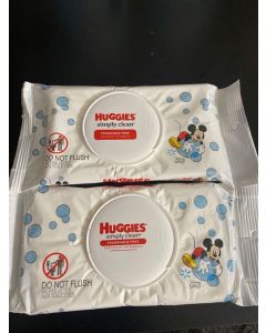 Huggies Simply Clean, On the Go, Unscented Baby Wipes, 4 Packs, 128 Total Ct (32 Each)"