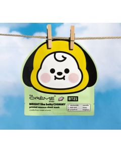 BT 21 BRIGHT Like Baby CHIMMY Printed Essence Sheet Mask - 3 Pack