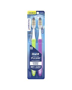 Oral-B Vibrating Pulsar Battery Toothbrush with Microban, Soft, 2 Count"