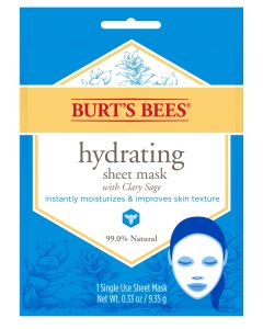 Burt's Bees Hydrating Face Mask, Single Use Sheet Mask, 1 Count"