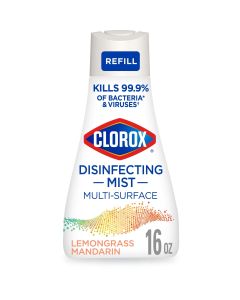 Clorox Disinfectant Mist Refill, Multi-Surface Spray, Lemongrass Mandarin, 16 fl oz"