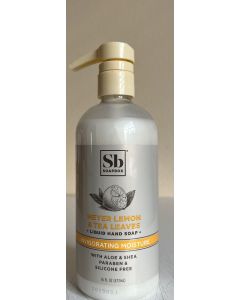 Sb SoapBox Meyer Lemon & Tea Leaves Liquid Hand Soap Moisturizing 16 Oz