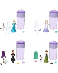 Disney Frozen Snow Color Reveal Small Dolls with 6 Surprises Including Figure and Accessories