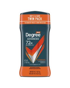 Degree Men 72H Antiperspirant Deodorant Adventure, 2.7 oz, 2 Pack"