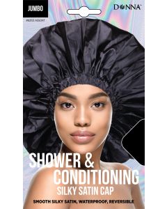 Donna Jumbo Shower and Conditioning Silky Satin Cap, 82153 Assorted, Packaging May Vary, 1 Ea"