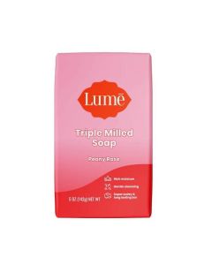 Lume Triple Milled Soap - Rich Moisture & Gentle Cleansing - Paraben Free, Phthalate Free, Skin Safe - 5 ounce (Peony Rose)"