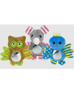 Multipet Mirror Cat Toy Animal Assortment Size: 5”