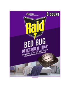 Raid Bed Bug Detector & Trap, For Home or Travel, 8 Count"