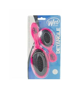 Wet Brush Original Detangler and Mini Detangler Hair Brush Kit - Pink - 2ct