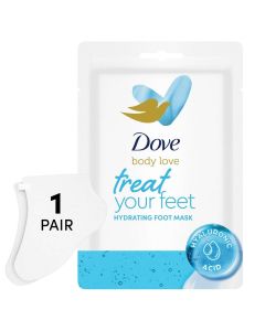 Dove Beauty Body Love Hydrating Foot Mask - 1 Pair