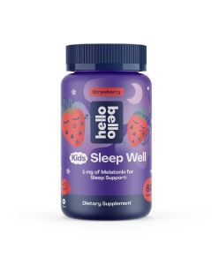 Hello Bello Kid's Sleep Well, Strawberry Gummies with Melatonin for Sleep Support, 60ct"