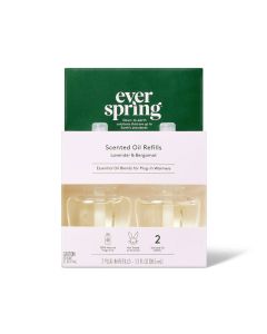 Scented Oil Refill Air Freshener - Lavender & Bergamot - 1.3 Fl Oz/2pk - Everspring™