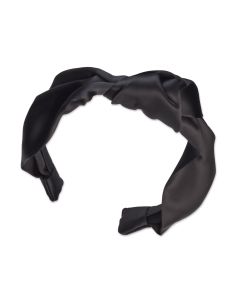 Scunci Black Satin Turban Headband