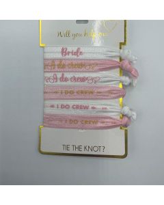 Will You Help Me Tie The Knot Hair Ties, 6 count, Package of 4"