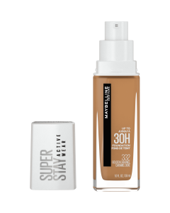 Maybelline Super Stay Liquid Foundation Makeup, Full Coverage, 332 Golden Caramel, 1 fl oz"