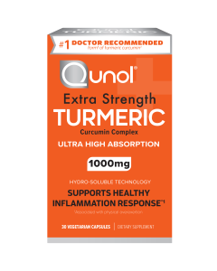 Qunol Turmeric Curcumin Capsules, 1000mg, Ultra High Absorption, Joint Support Supplement, 30 Count"