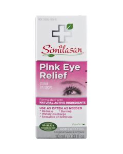 Similasan Pink Eye Relief Eye Drops 0.33 Ounce Bottle