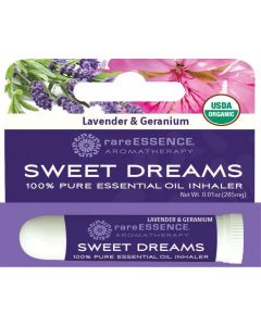 rareESSENCE Aromatherapy Sweet Dreams, Lavender & Geranium Aroma Inhaler 0.01 oz, NEW"