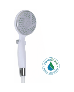 Carex Handheld Showerhead with Extra-Long 84"" Flexible Hose and Pause Function, Watersense Certified"