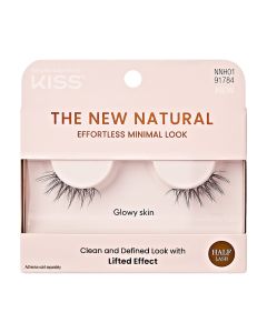 KISS The New Natural, False Eyelashes, Glowy Skin, 12 mm, 1 Pair"