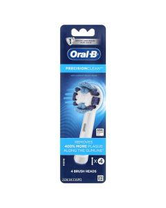 Oral-B Precision Clean Electric Toothbrush Replacement Head, White, 4 Ct"