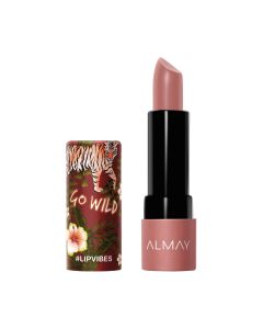 Almay Lip Vibes Lipstick, with Shea Butter and Vitamins E and C, Go Wild"