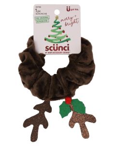 Scunci The Original Scrunchie 1 pc Reindeer Twister