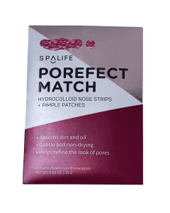 Spa Life Porefect Match Hydrocolloid Nose Strips (3) + Pimple Patches (24) Set - Pink Camouflage Print