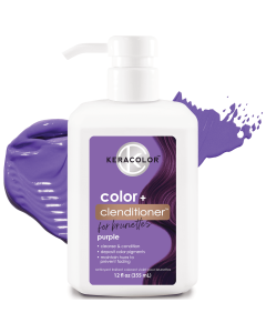 Keracolor Clenditioner for Brunettes Hair Dye, Purple, 12 fl oz"