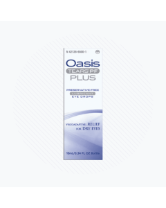 Oasis Tears Plus Preservative-Free Eye Drops (10ml Multi-drop Bottle)