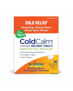 Boiron ColdCalm Tablets, Homeopathic Medicine for Cold Relief, Sneezing, Runny Nose, Minor Sore Throat, 60 Tablets"