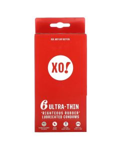 XO! Ultra-Thin Righteous Rubber Condoms (6 condoms)