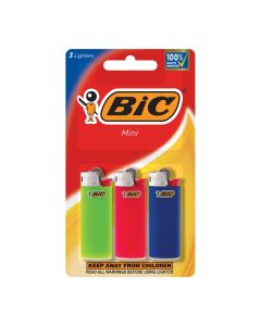 BIC Classic Lighters, Mini Style, Safe Child-Resistant, Assorted Colors 