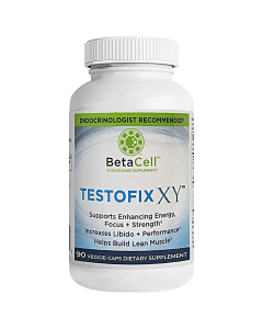 Testofix XY - Endorphin Booster for Men | Muscle Builder, Natural Workout and Energy Supplement | Increases Stamina and Energy | Build Lean Muscle Mass - 90 Veggie Capsules"