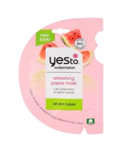 Yes To Watermelon Refreshing Paper Mask, 0.6 fl oz"