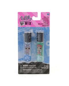 L.O.L. Surprise! REMIX Roll-on Flavored Lip Gloss, 0.05 OZ Each, 2 CT