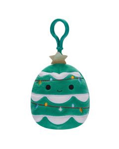 Squishmallows Official Plush 3.5 inch Johann the Christmas Tree - Childs Ultra Soft Stuffed Clip On